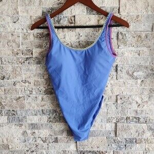 Hollister Open Back Blue One Piece Swimsuit